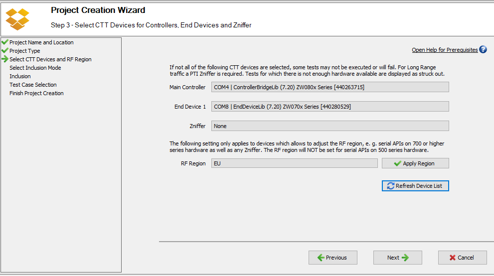 Step 3 - CTT devices