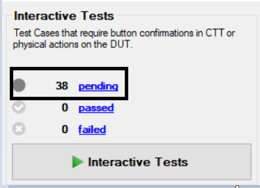 Interactive test