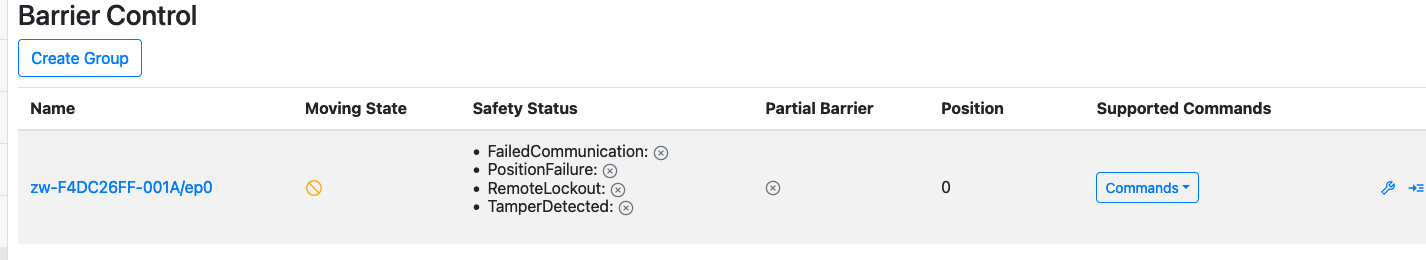 Dev GUI BarrierControl node State