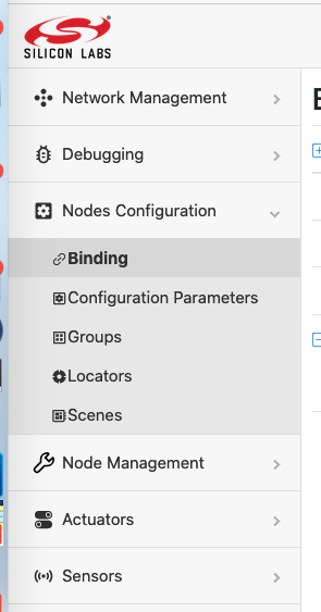 Dev GUI Binding Cluster