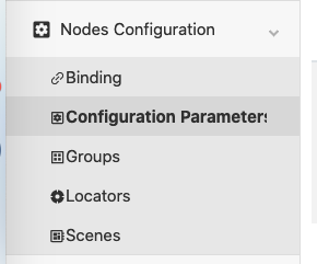 Dev GUI Configuration Parameters Cluster