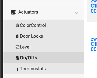 Dev GUI OnOff Cluster